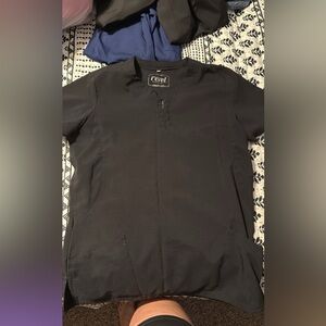 Revel Black Scrub Top